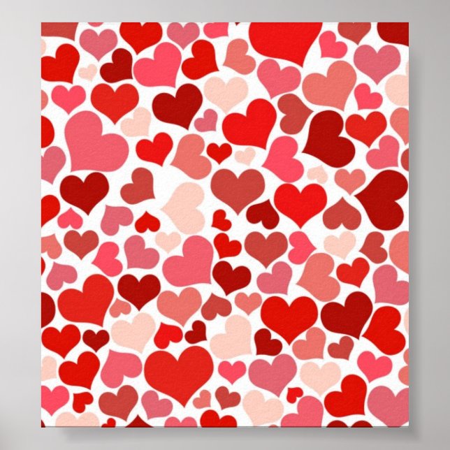 Poster Corações Bonitos (Frente)