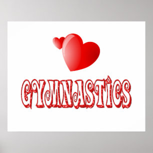 Poster Corações da ginástica