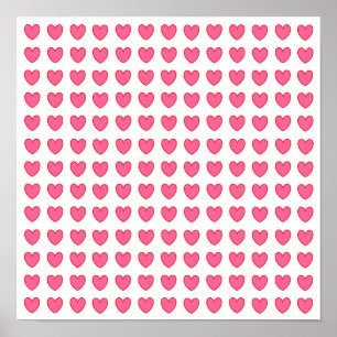 Póster Corações da polca