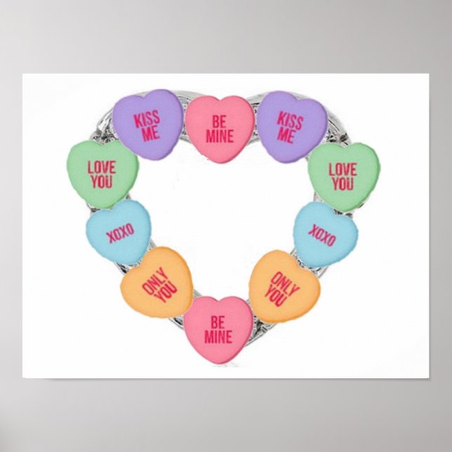 Poster Corações de Amor de Bala Poste (Frente)