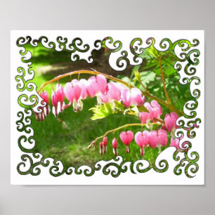 Póster Corações de sangramento Swirley