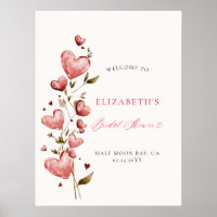Corações de São Valentim Videira Bridal Shower Bem
