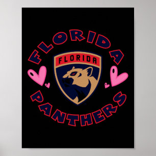 Poster Corações de Valentino dos Florida Panthers Nhl Lic