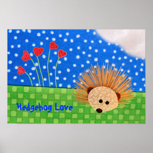 Póster Corações do ouriço!
