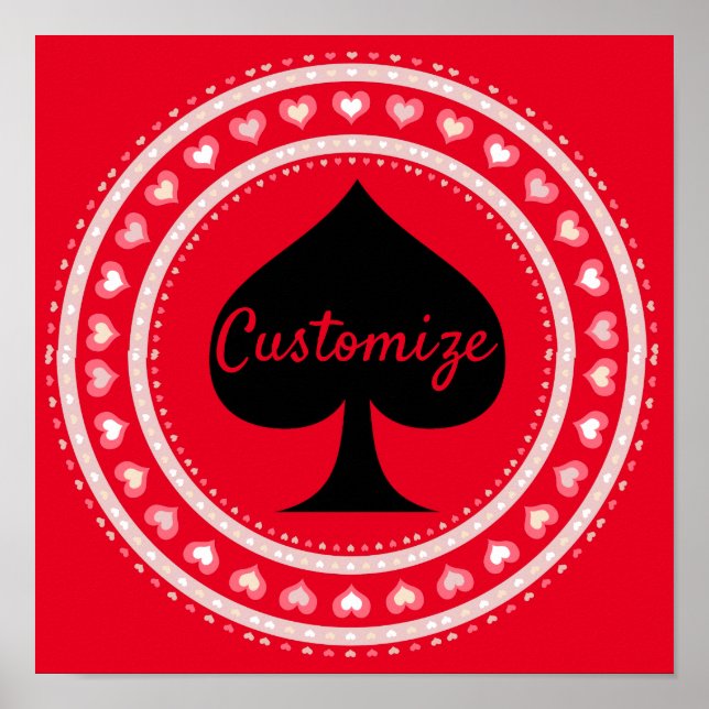 Poster Corações em Círculo Espadas Negras Trovão_Cobra (Frente)