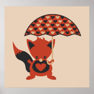 Poster Corações Foxy