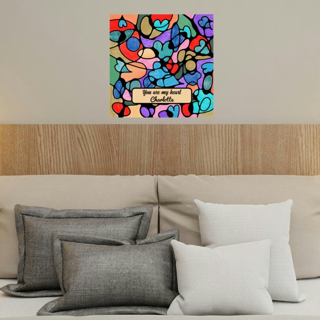 POSTER CORAÇÕES NEUROGRÁFICAS CORES DIGITAIS (Criador carregado)