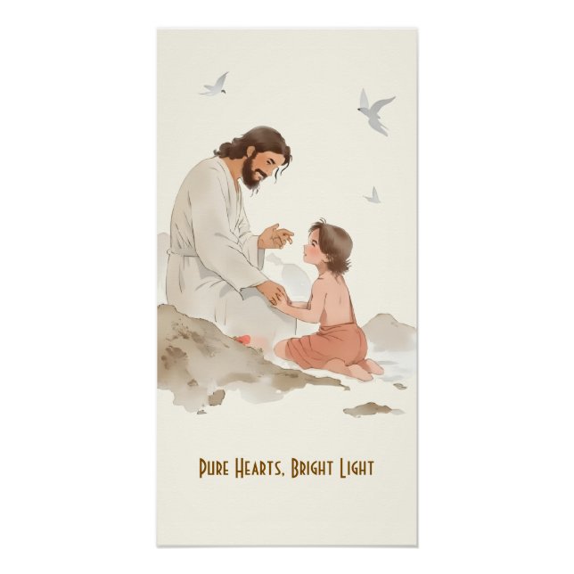Póster Corações Puros Luz Brilhante (Frente)