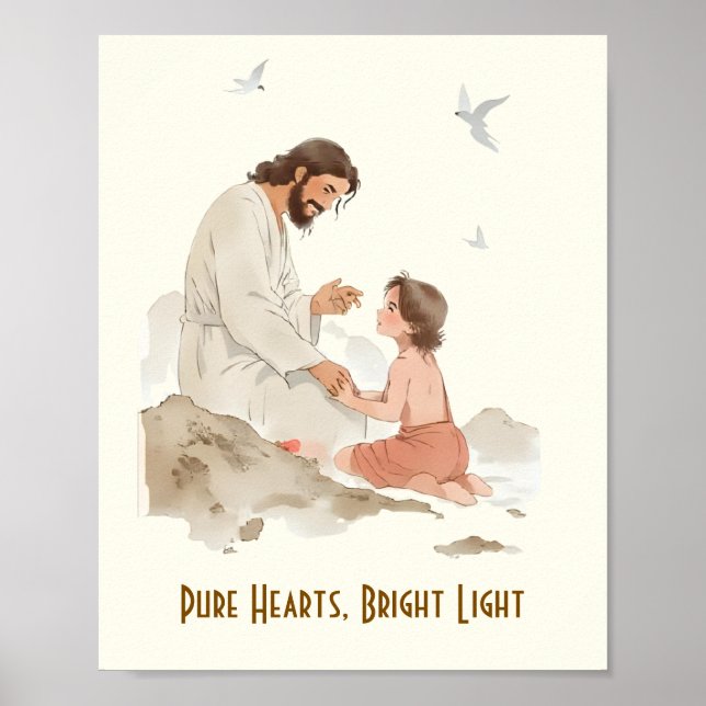 Poster Corações Puros Luz Brilhante (Frente)