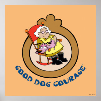 Poster Coragem ao Cachorro | Coragem de Bom Cão