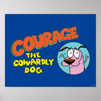 Poster Coragem ao Cachorro | Mostrar logotipo