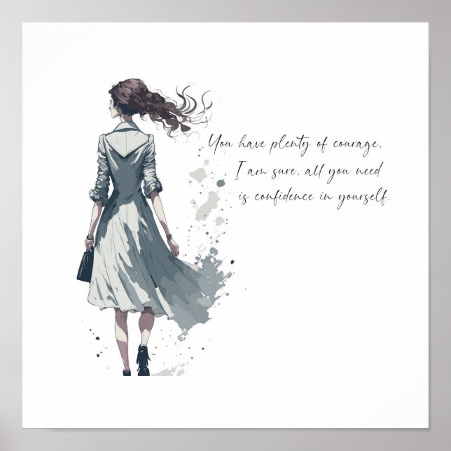 Poster Coragem - Arte Motivacional (Frente)