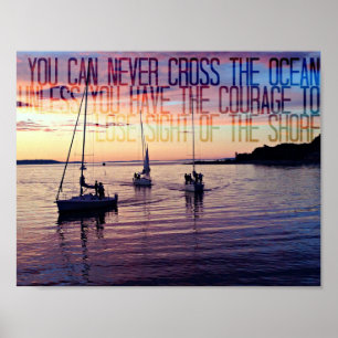 Póster Coragem deixar a costa