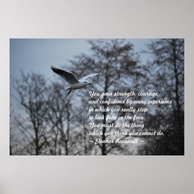 Póster Coragem e confiança (Frente)