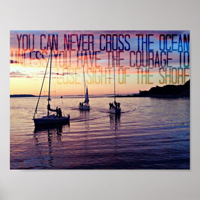 Póster Coragem Em Sair Da Curta (Frente)