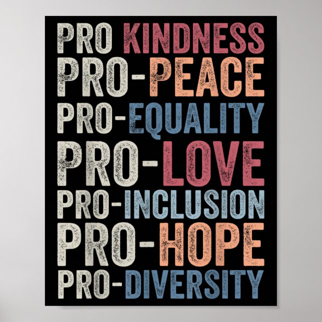 Poster Coragem Pró-Paz Igualdade Amor Diversidade (Frente)