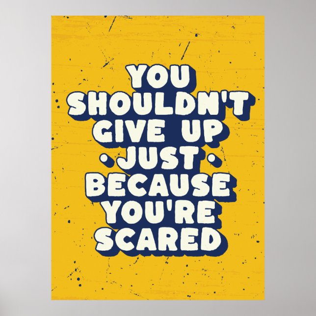 Poster Coragem Sobre O Medo Na Vida (Frente)