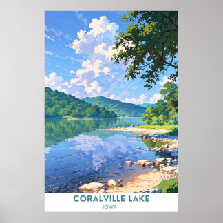 Poster Coralville Lake, Iowa