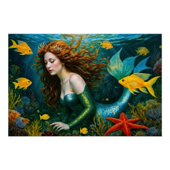 Póster "Coralyn" - Linda Sereia Mística (Frente)