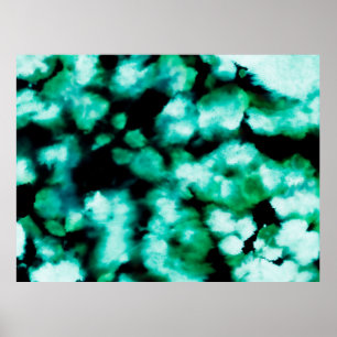 Poster Corante Verde Escuro. Amarine Inspiron Tie Dye