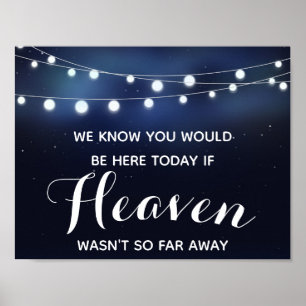 Poster Corda do marinho das luzes que wedding o