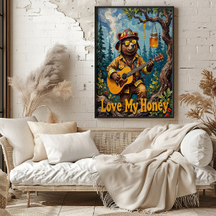 Poster Cordas de Capoias: Melodias Doces do Urso