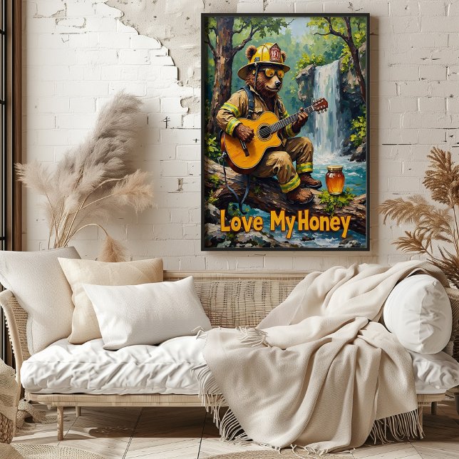 Poster Cordas em cascata: Harmonia Honrada do Urso (Criador carregado)