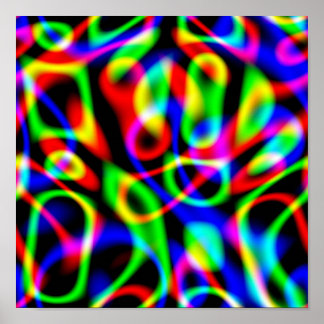 Poster Cordas Psicodélicas Trip Escuras