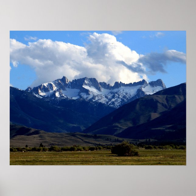 Póster Cordilheira Sawtooth (Frente)