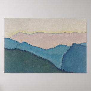 Poster Cordilheiras de Koloman Moser-
