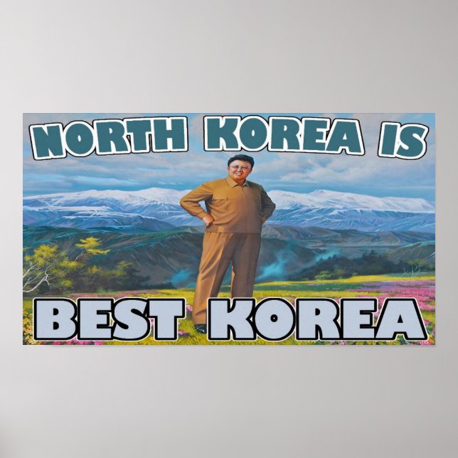 Poster Coreia do Norte = Melhor Coreia (Frente)