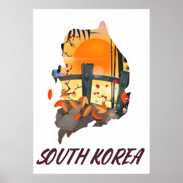 Poster Coreia do Sul (Frente)