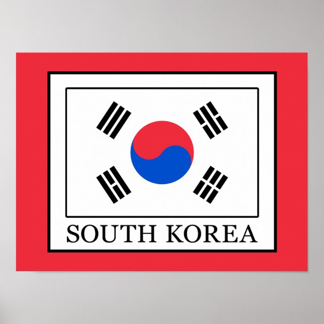 Poster Coreia do Sul (Frente)