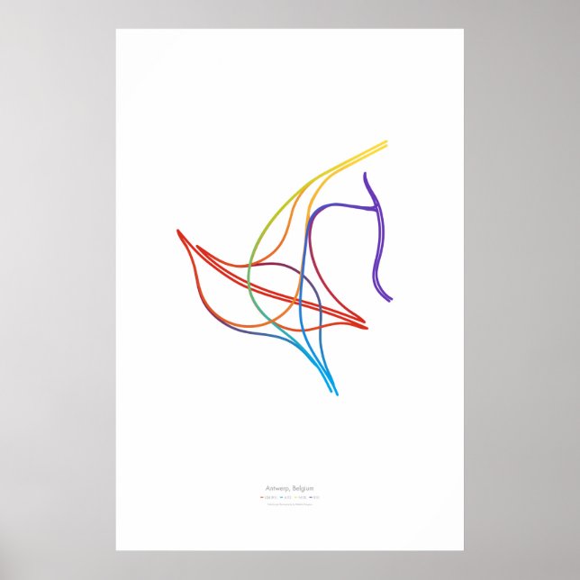 Póster Coreografia de intercâmbio: Antuérpia, Bélgica (Frente)