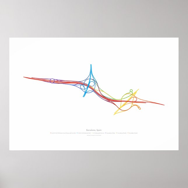 Póster Coreografia de Intercâmbio: Barcelona, Espanha 2 (Frente)