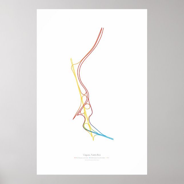 Póster Coreografia de Intercâmbio: Caguas, Porto Rico (Frente)