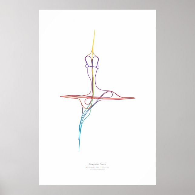 Póster Coreografia de Intercâmbio: Carquefou, França (Frente)