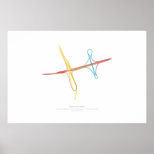 Póster Coreografia de Intercâmbio: Cidade do México, Méxi (Frente)