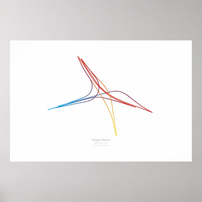 Póster Coreografia de intercâmbio: Colônia, Alemanha (Frente)