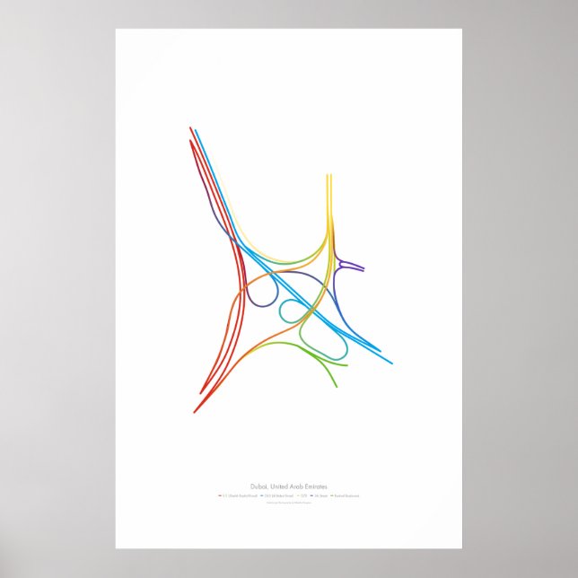 Póster Coreografia de Intercâmbio: Dubai, Emirados Árabes (Frente)