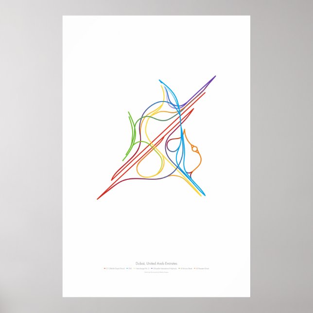 Póster Coreografia de Intercâmbio: Dubai, Emirados Árabes (Frente)