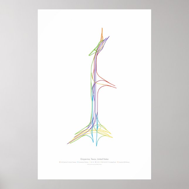 Poster Coreografia de intercâmbio: Grapevine, TX, EUA (Frente)
