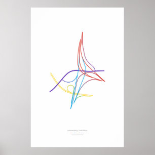 Póster Coreografia de intercâmbio: Joanesburgo, S. África
