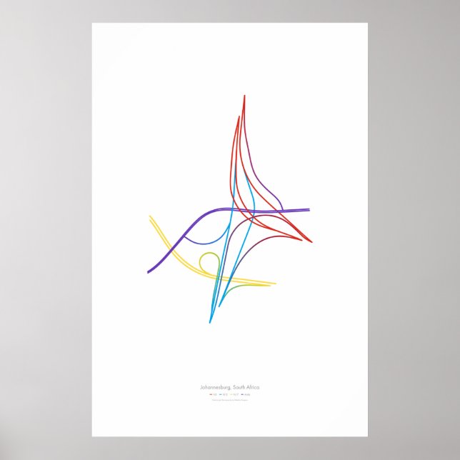 Póster Coreografia de intercâmbio: Joanesburgo, S. África (Frente)