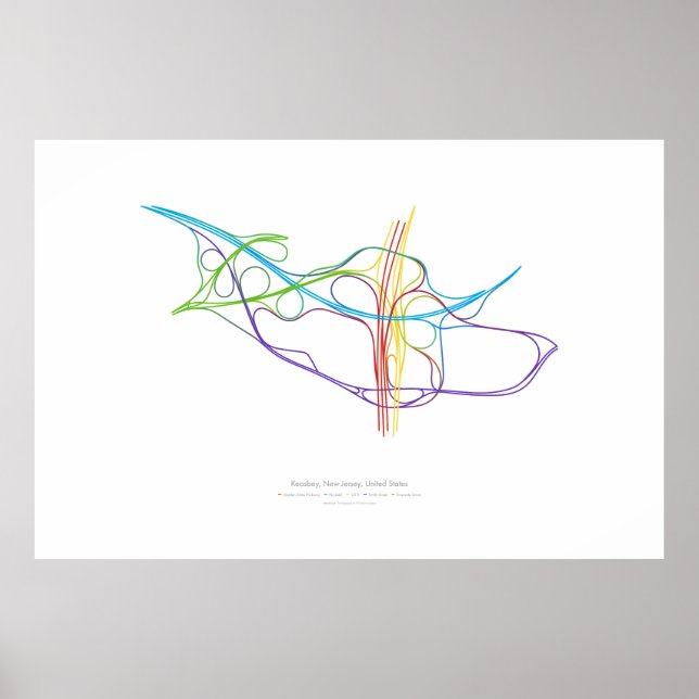 Poster Coreografia de intercâmbio: Keasbey, NJ, EUA v2 (Frente)