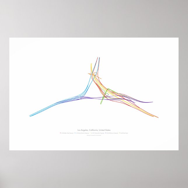 Póster Coreografia de intercâmbio: Los Angeles, CA, EUA (Frente)