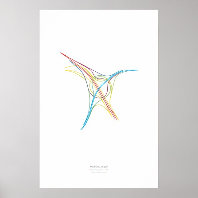 Póster Coreografia de Intercâmbio: Machelen, Bélgica (Frente)
