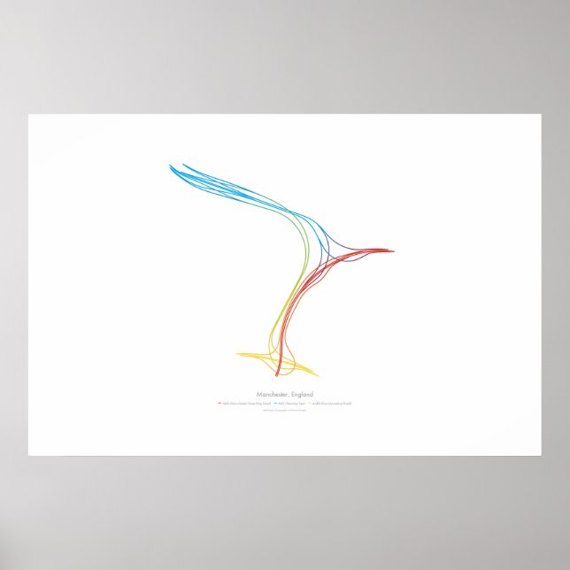 Póster Coreografia de intercâmbio: Manchester, Inglaterra (Frente)