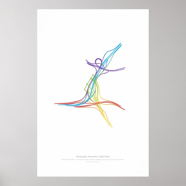 Póster Coreografia de Intercâmbio: Minneapolis, MN, EUA (Frente)