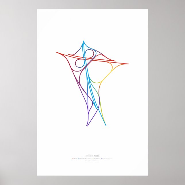 Póster Coreografia de Intercâmbio: Moscou, Rússia (Frente)